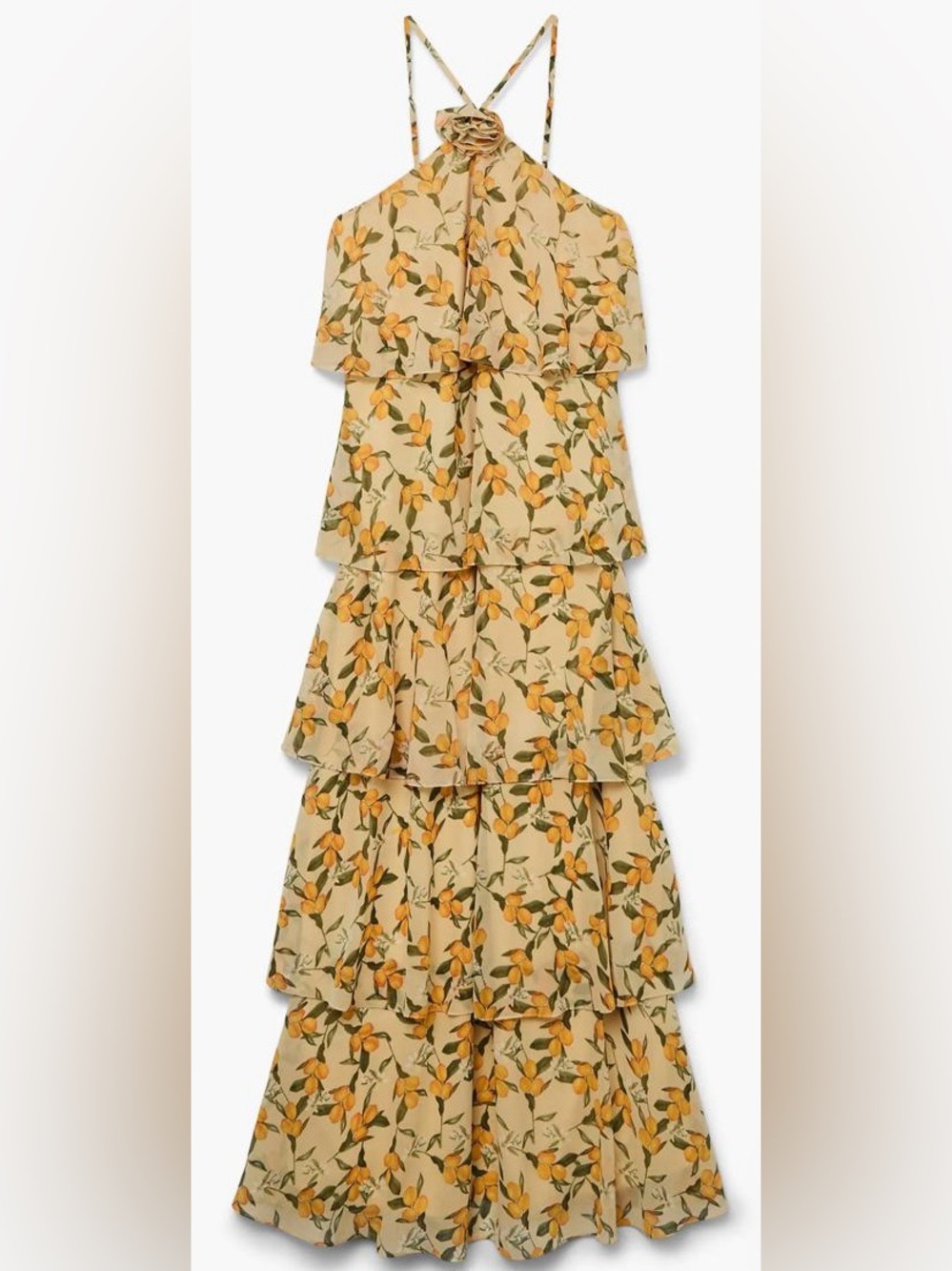 Vero Moda Felicia Halter Neck Tiered Maxi Dress